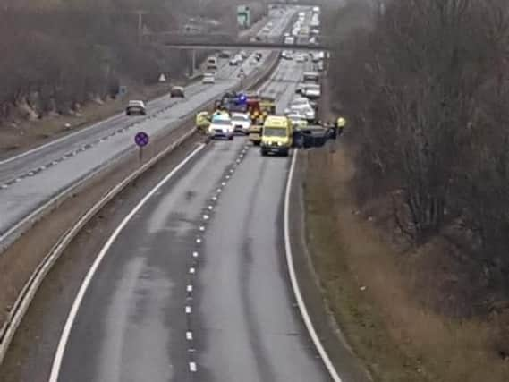 The crash scene near Malton. (Photo: @Nikki_UpNorf)