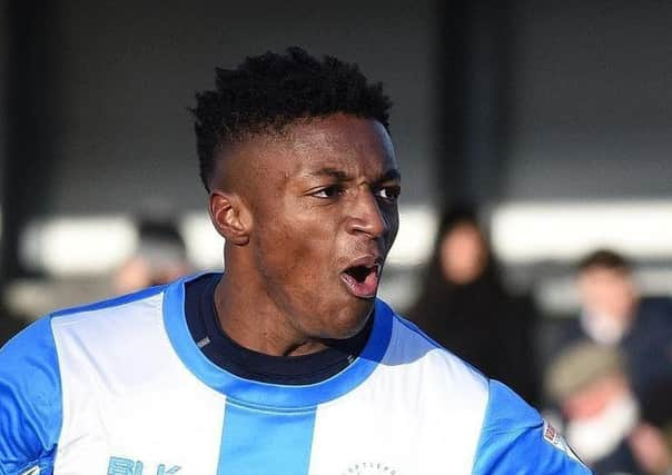 Loanee Devante Rodney netted FC Halifax Towns first home league goal since January 1 on his home bow.