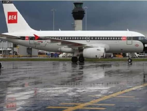 The Airbus in British European Airways livery is operating domestic BA flights this year