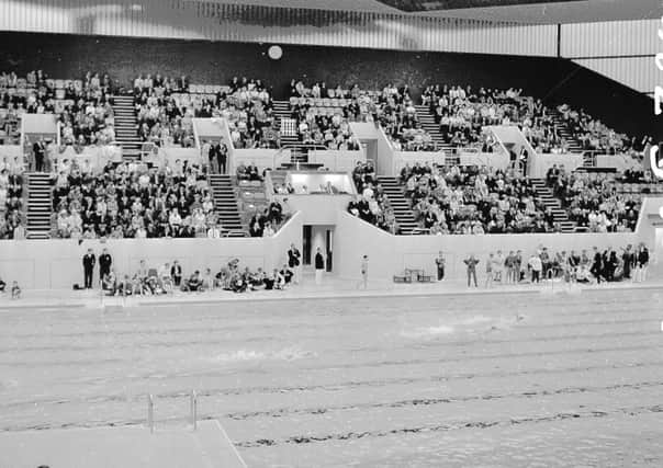 The inside of the now demolished Leeds International Pool.