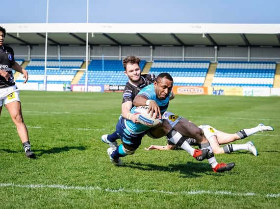 Thompson Teteh scores. PIC: James Heaton.