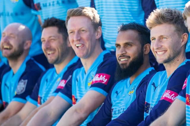 Joe Root, right, is available to Yorkshire for their first two matches of the season (Picture: Alex Whitehead/SWpix.com).