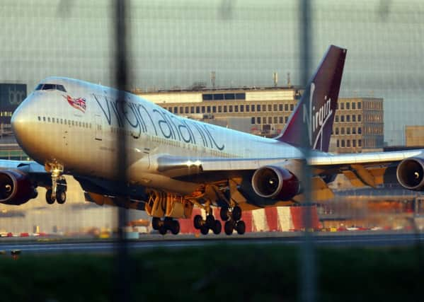 A Virgin Atlantic flight. Pic: Gareth Fuller/PA Wire