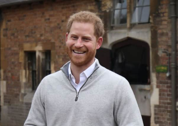 The Duke of Sussex speaking at Windsor Castle in Berkshire after the Duchess of Sussex gave birth to a baby boy  Steve Parsons/PA Wire