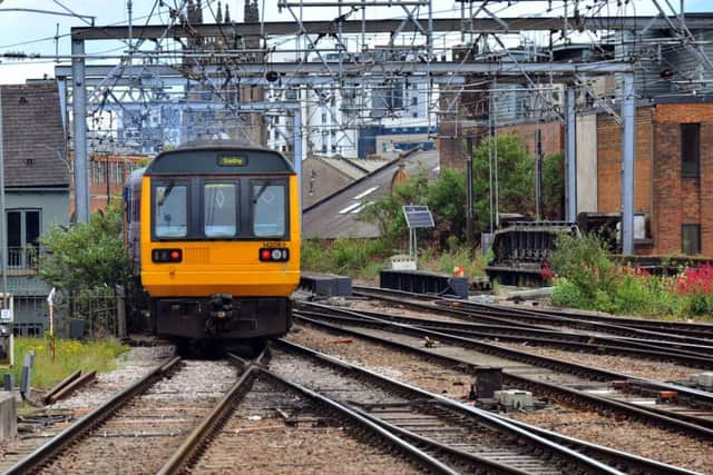 A Pacer train at Leeds Station