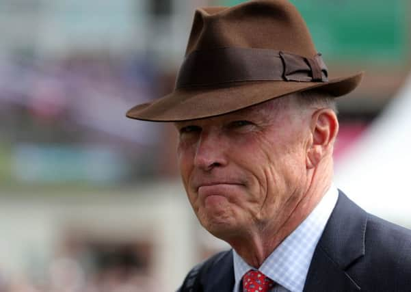 Champion trainer John Gosden, pictured at York's Dante meeting.