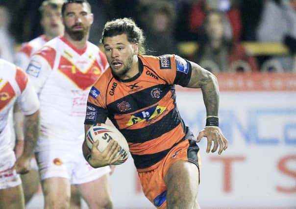 UNLUCKY: Castleford Tigers' injured Alex Foster Picture: Chris Mangnall/SWpix.com