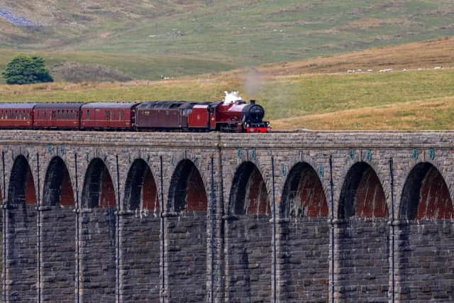 Galatea on the Ribblehead Viaduct