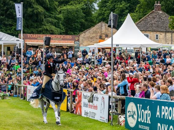 FIRST WIN: For Kitty King - riding Vendredi Biats - at Bramham. Picture by James Hardisty.