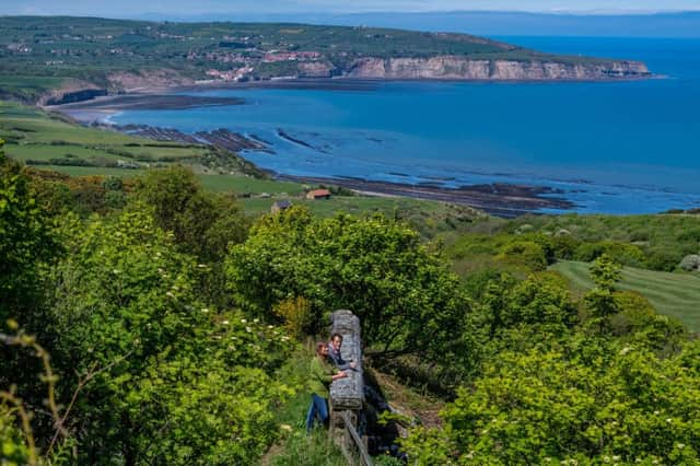 Date: 21st May 2019.
Picture James Hardisty.
YP Magazine.......Ravenscar, near between Whitby and Scarborough on the East Yorkshire Coast made famous by Victorian developers who planned a new Yorkshire resort with its very own coastal train line, large hotel and a number of built plots for sale. In the end the resort was never completed - hence the tag 'The Town That Never Was' - and the railway line finally closed in the 1960s. A couple from Malton, North Yorkshire Amanda Batcheler and Marcus Aldrich, have spent the last three years researching the history and wrote a book about Going Once..Going Twice..Going Wrong..about this forgotten seaside town.