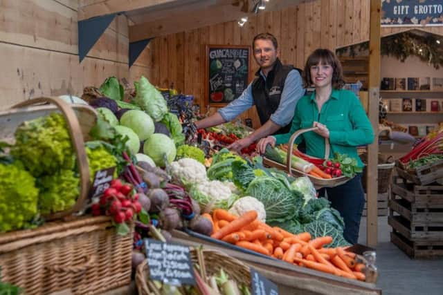 The shop is full of fresh produce