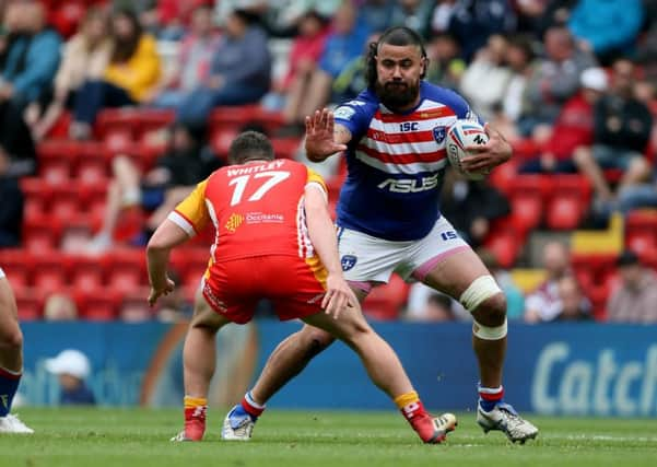 Wakefield Trinity's David Fifita: On the way back.