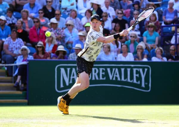 Kyle Edmund in action.