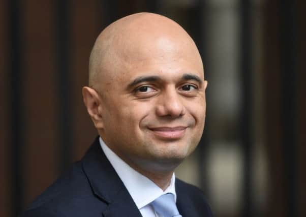 Home Secretary Sajid Javid.