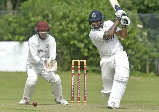 Half-century in vain: 
Farsley opener Pat Kruger, who made 51 in the defeat against Bradford League leaders Woodlands. Picture: Steve Riding