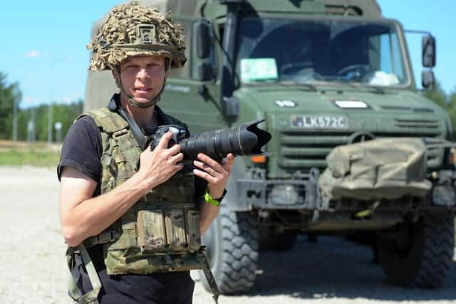 Yorkshire Post photographer Tony Johnson in Lithuania.