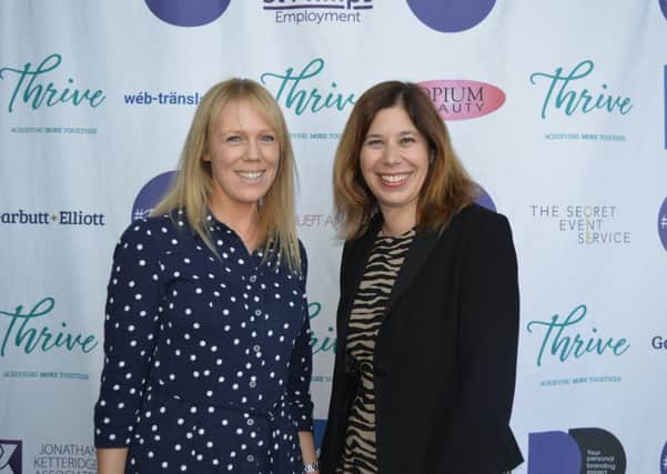 Yorkshire Post business reporter Lizzie Murphy (right) with Camilla Mankabady, communications director at Liverpool City Council. Former BBC News & ITV News programme editor.