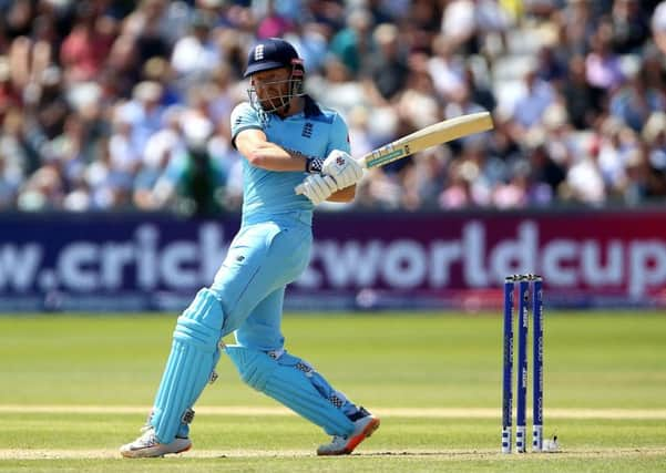 England's Jonny Bairstow in action during the ICC Cricket World Cup group stage match at Riverside Durham, Chester-le-Street. PRESS ASSOCIATION Photo. Picture date: Wednesday July 3, 2019. See PA story CRICKET England. Photo credit should read: Nigel French/PA Wire. RESTRICTIONS: Editorial use only. No commercial use. Still image use only