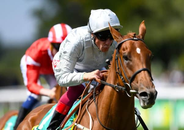 Raffle Prize ridden by jockey Frankie Dettori.