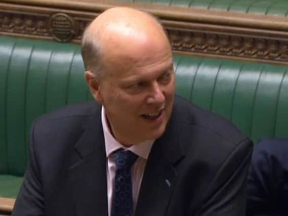 Transport Secretary Chris Grayling