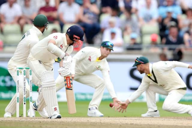 James Anderson batting during day five of the Ashes Test match at Edgbaston (Picture: Nick Potts/PA Wire)