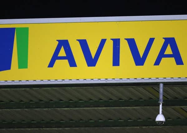 File photo dated 21/10/2008 of a sign for  British insurance giant Aviva which has the lowest greenhouse gas emissions out of Europe's 300 biggest companies, research said today. PRESS ASSOCIATION Photo. Issue date:Tuesday April 26, 2011. The London-based insurer topped the Europe 300 Carbon Ranking, published by the Environmental Investment Organisation (EIO) and was joined in the top 10 by fellow insurer RSA and investment firm Man Group. See PA story CITY Emissions. Photo credit should read:Chris Radburn/PA Wire