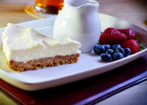 Lemon cheesecake at The Gait Inn.