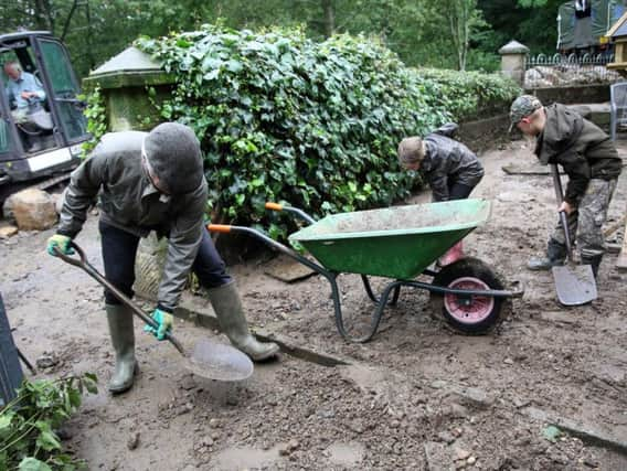 Recovery efforts have been ongoing since the unprecedented flooding last month. Pic: SWNS