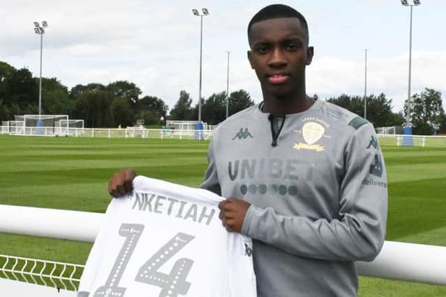 New Leeds signing: Arsenal's Eddie Nketiah. Picture: LUFC