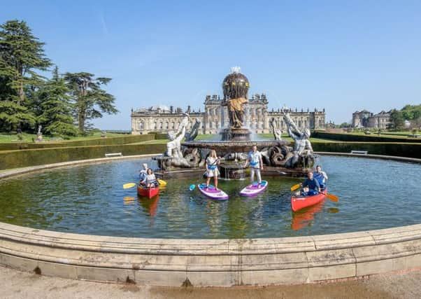 Matt Baker, Anita Rani, Steve Brown, Tom Heap, John Craven and Ellie Harrison in the Atlas Fountain. (Picture: Charlotte Graham).