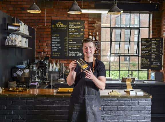 Max Scotford at Bullion Craft Chocolate in Sheffield. Picture Scott Merrylees