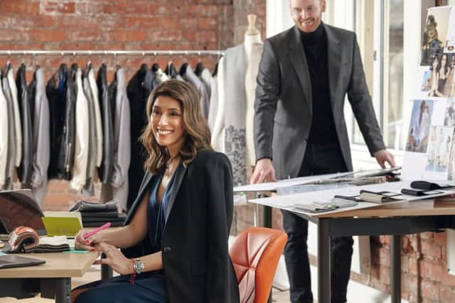 Sonya Bachra-Byrne and her husband, Liam Nathan Byrne, in their studio.