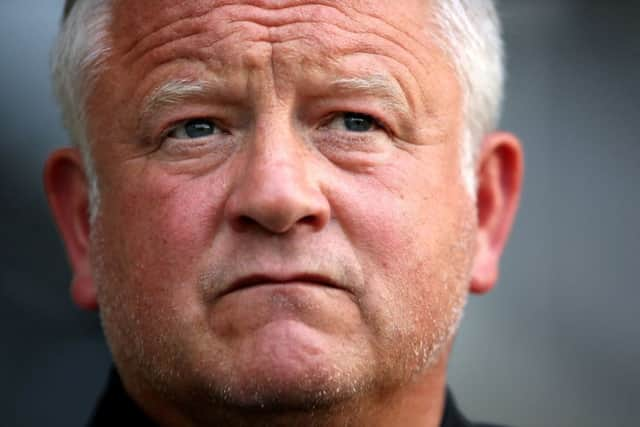 Sheffield United manager Chris Wilder.