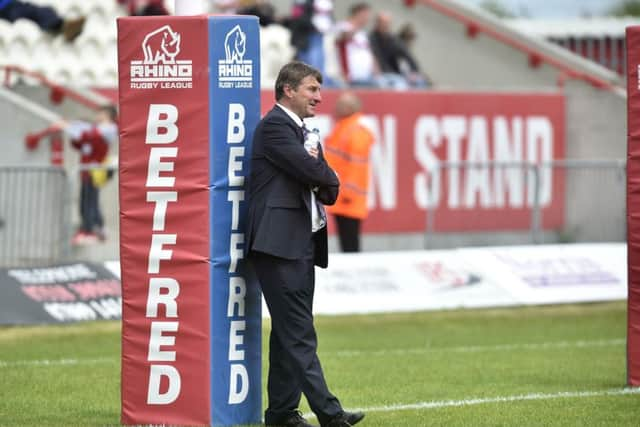 Feeling the heat - literally - Hull KR coach, Tony Smith. PIC: Steve Riding