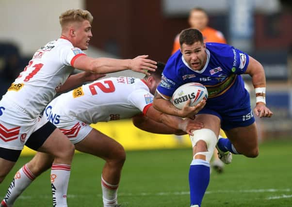 All-action Leeds Rhinos captain, Trent Merrin. PIC: Jonathan Gawthorpe/JPIMedia