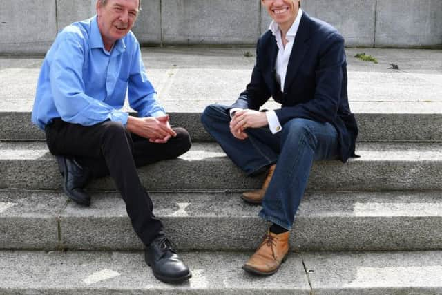 Rory Stewart meets Hartlepool MP Mike Hill. Pic: Frank Reid