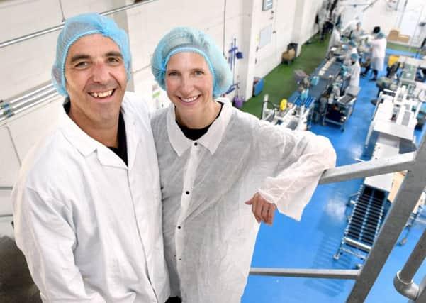 David Knibbs and Lydia Smith, founders of The Tofoo Company in Malton, North Yorkshire. Picture Frank Dwyer