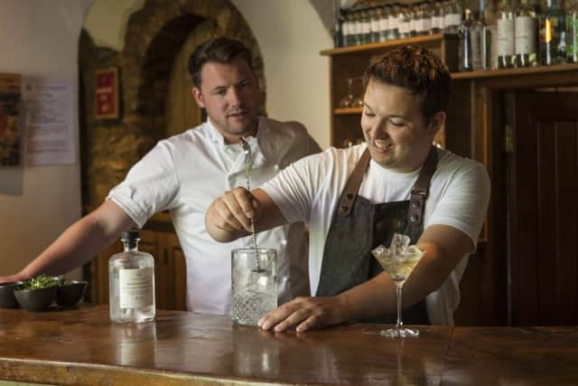 James banks with brother Tommy at the Black Swan Oldstead
picture  Andrew Hayes-Watkins.