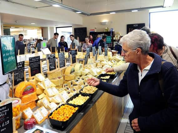 Visitors tuck in at a previous festival.