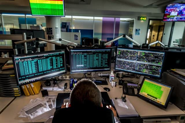 The inside of the TransPennine Express control room.