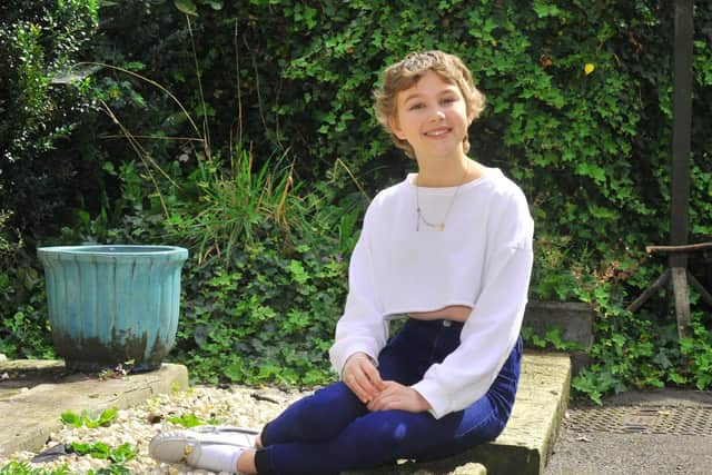 Selby teenager Francesca Taylor-Draper, now in recovery from cancer. The experience, she says, has changed her outlook on life. Image: Gary Longbottom, The Yorkshire Post