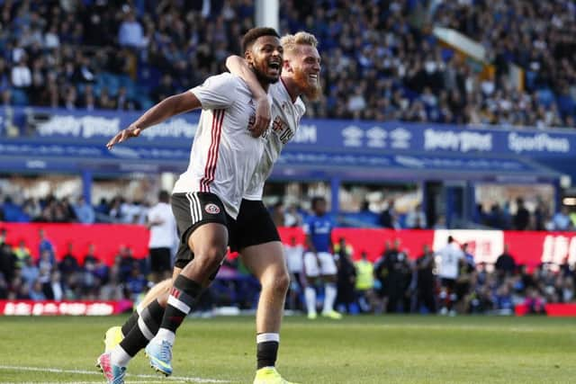 Sheffield United's Lys Mousset celebrates scoring at Goodison Park. Picture: Simon Bellis/Sportimage