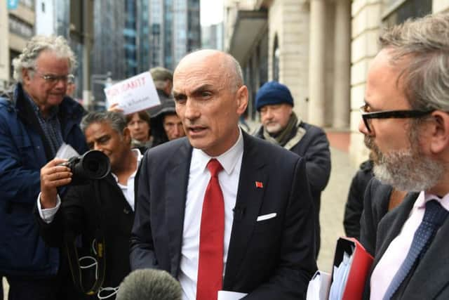 MP Chris Williamson outside court. Photo: PA