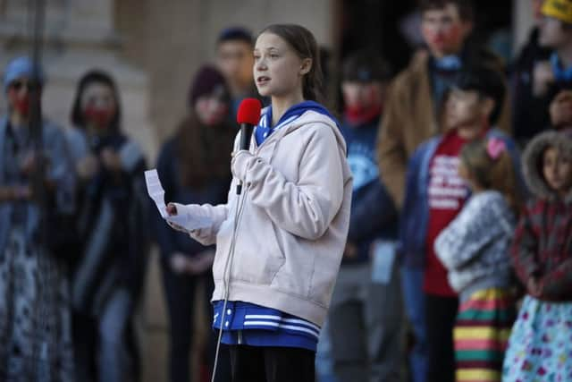 Teenage climate change activist Greta Thunberg.