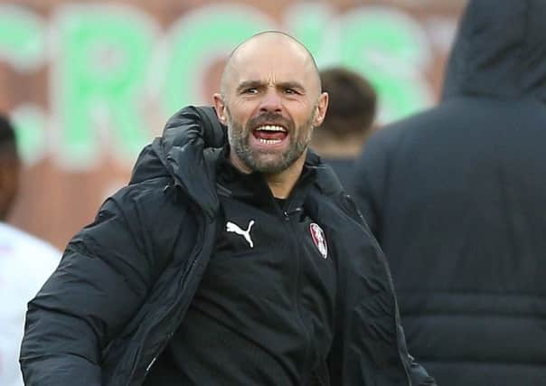 Rotherham United's manager Paul Warne.