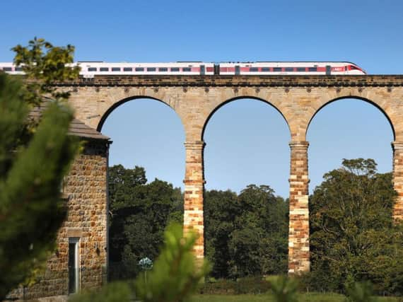 An example of the new Azuma trains coming to improve the Harrogate to London service.