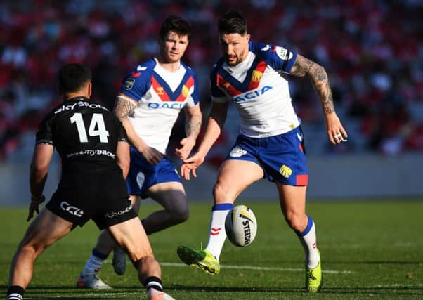 Gareth Widdop: In first Test action.