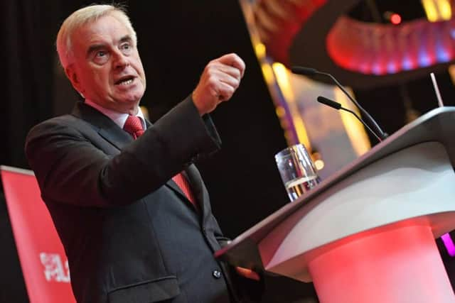 Labour's Shadow Chancellor John McDonnell. Pic: PA