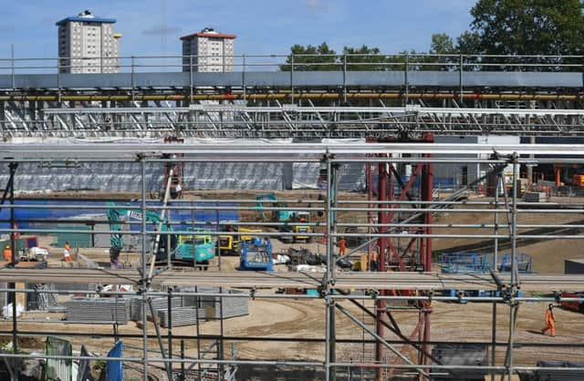 The construction site for the HS2 high speed rail scheme in Euston  Photo:  Victoria Jones/PA Wire