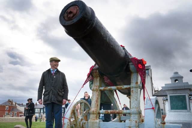 Nigel Farage on the campaign trail in Hartlepool.